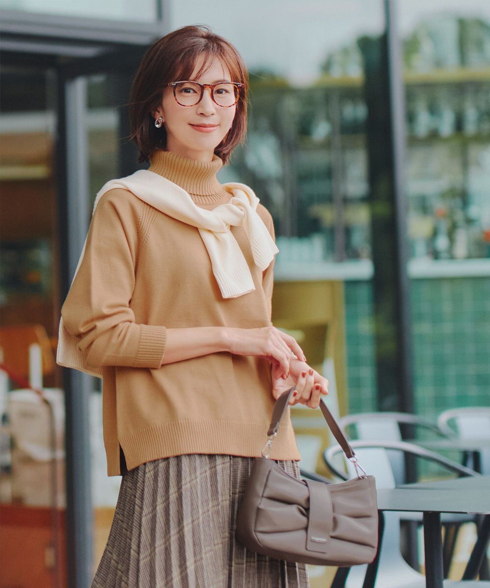 Tiaclasse 【安田美沙子さん着用・選べる2type】ラグランニットトップス 