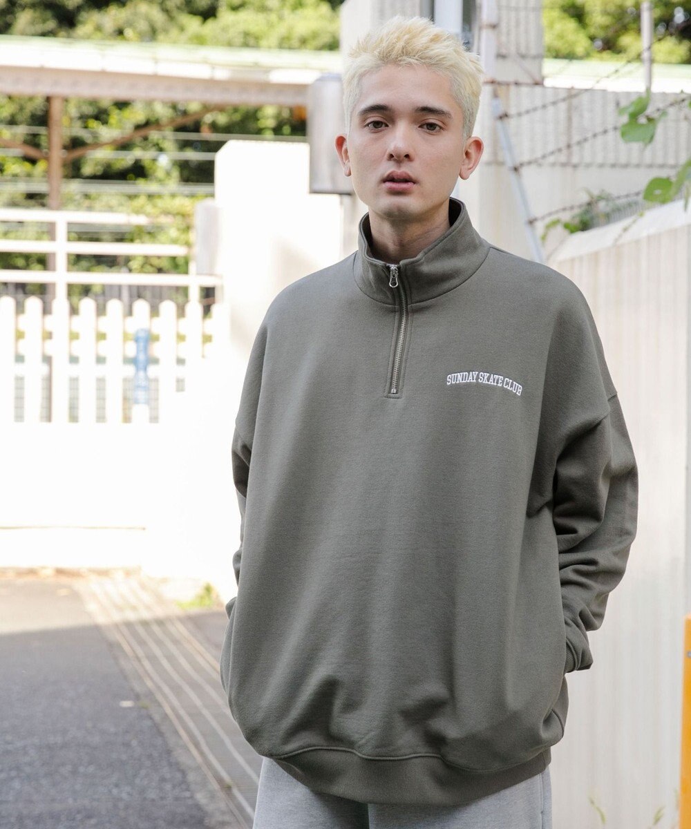 WEGO ヘビーウエイトハーフZIPワンポイントPO 