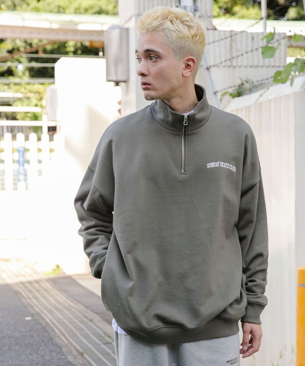 WEGO ヘビーウエイトハーフZIPワンポイントPO 