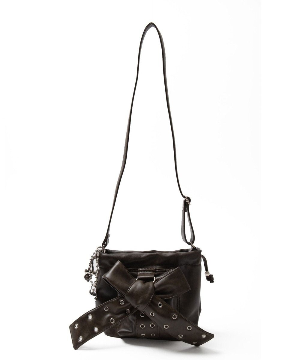 WEGO チャーム付きハトメリボンショルダー 