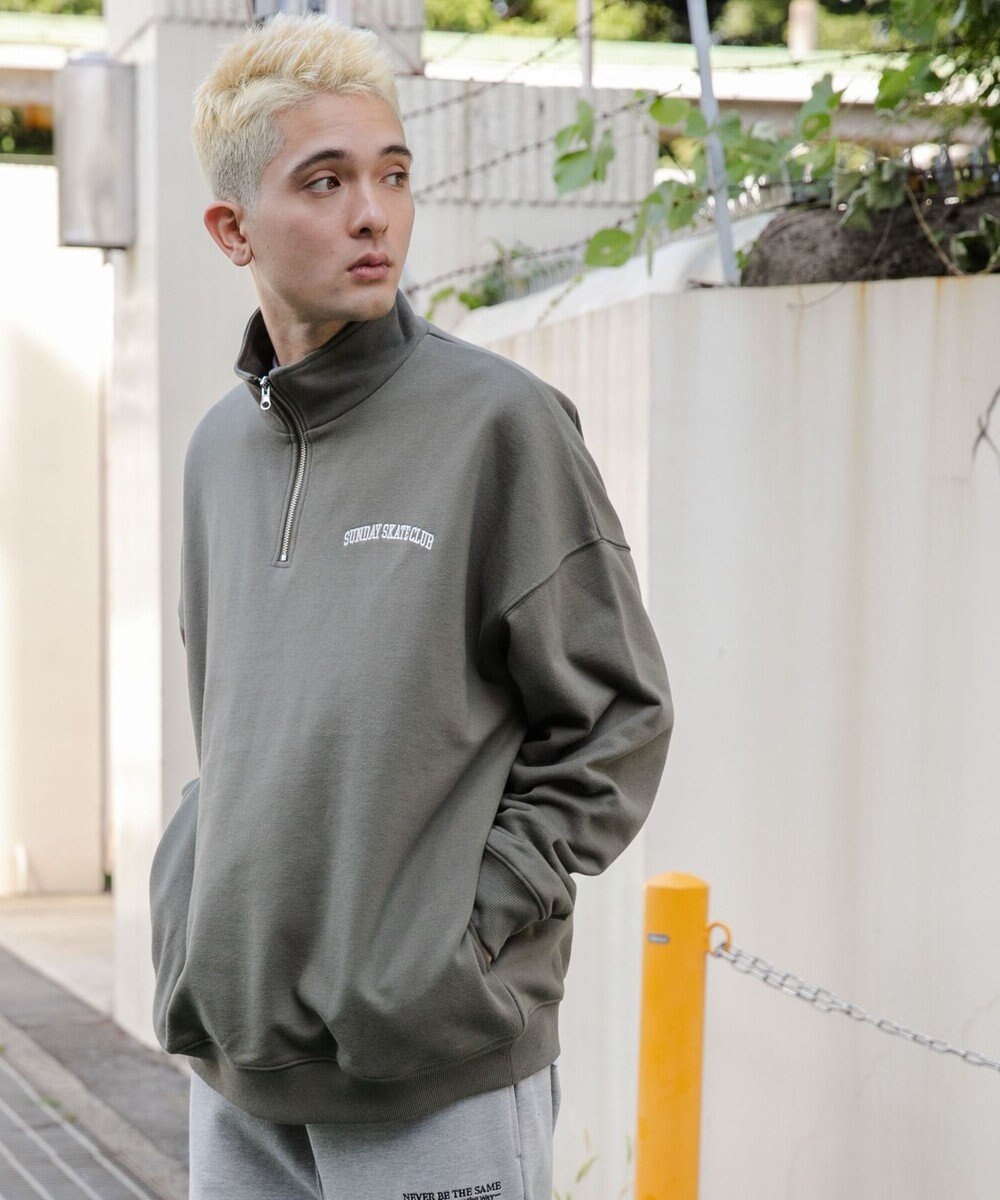 WEGO ヘビーウエイトハーフZIPワンポイントPO 