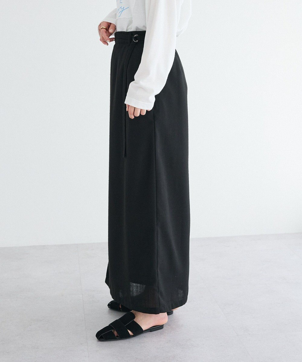 CRAFT STANDARD BOUTIQUE リネンライクラップ風スカート 