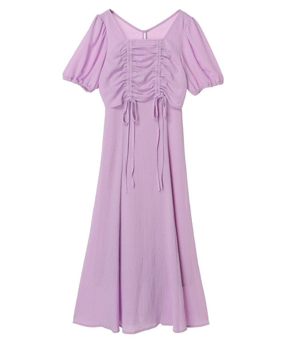 earth music&ecology ＳＥＴ２点パフスリーブブラウス＋キャミワンピース 