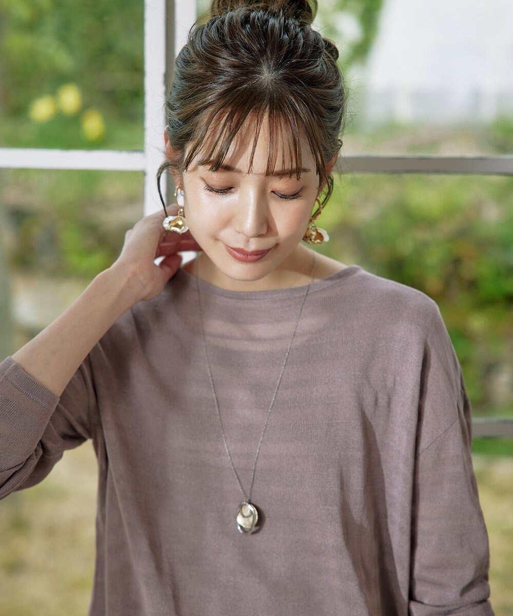 Tiaclasse 【安田美沙子さん着用・日本製】プレートリングネックレス 