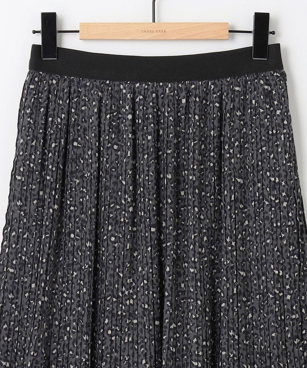 SHARE PARK LADIES レオパードプリーツスカート 