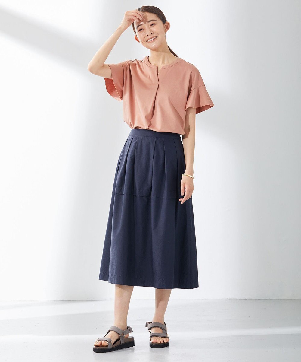 J.PRESS LADIES 【WEB限定カラーあり・洗える】ライトタフタ フレアー スカート 