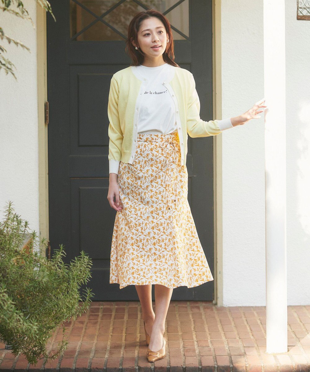 Feroux フラワープリント スカート 