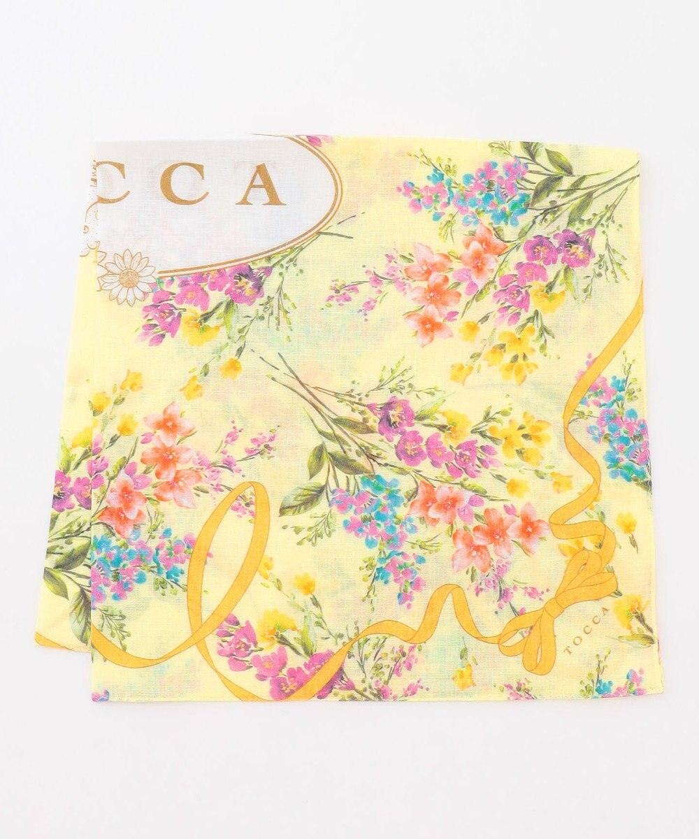 TOCCA YELLOW BOUQUET HANDKERCHIEF ハンカチ 