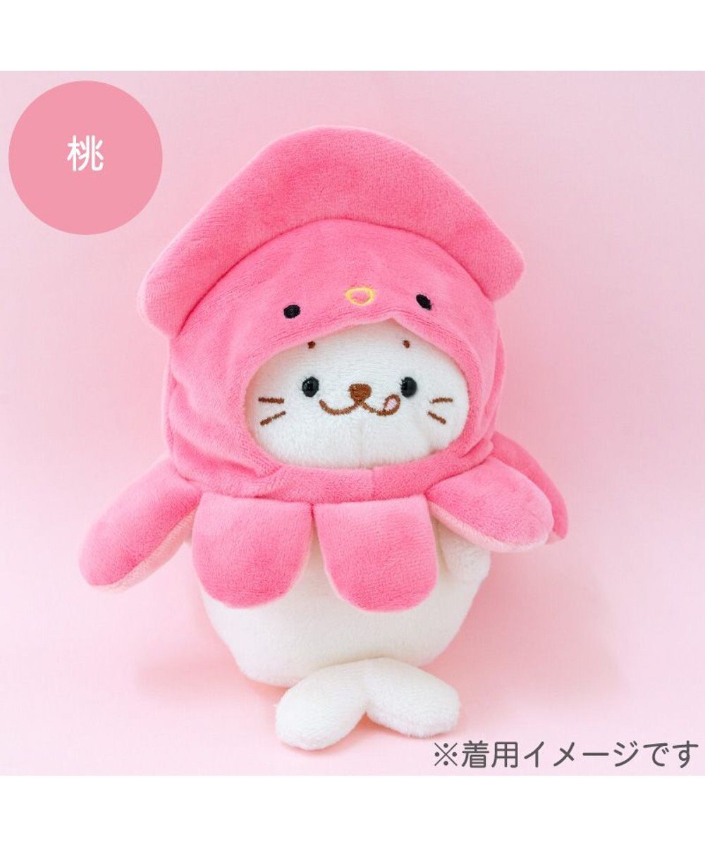 Mother garden しろたん ついてきちゃうしろたん マスコット用 着せ替え服 イカ頭巾 《桃》 単品 