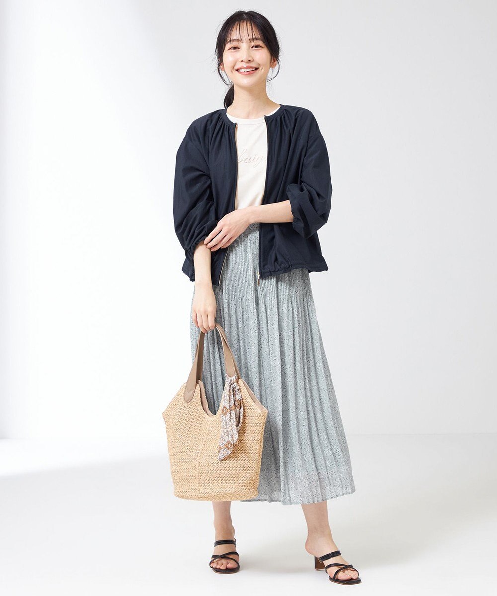 ANY SIS 【洗える】クリスタルプリーツフラワー スカート 