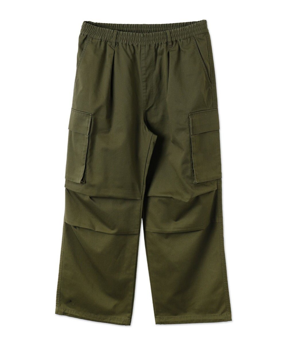 WEGO 【ウエストゴム】イージーワイドカーゴパンツ 