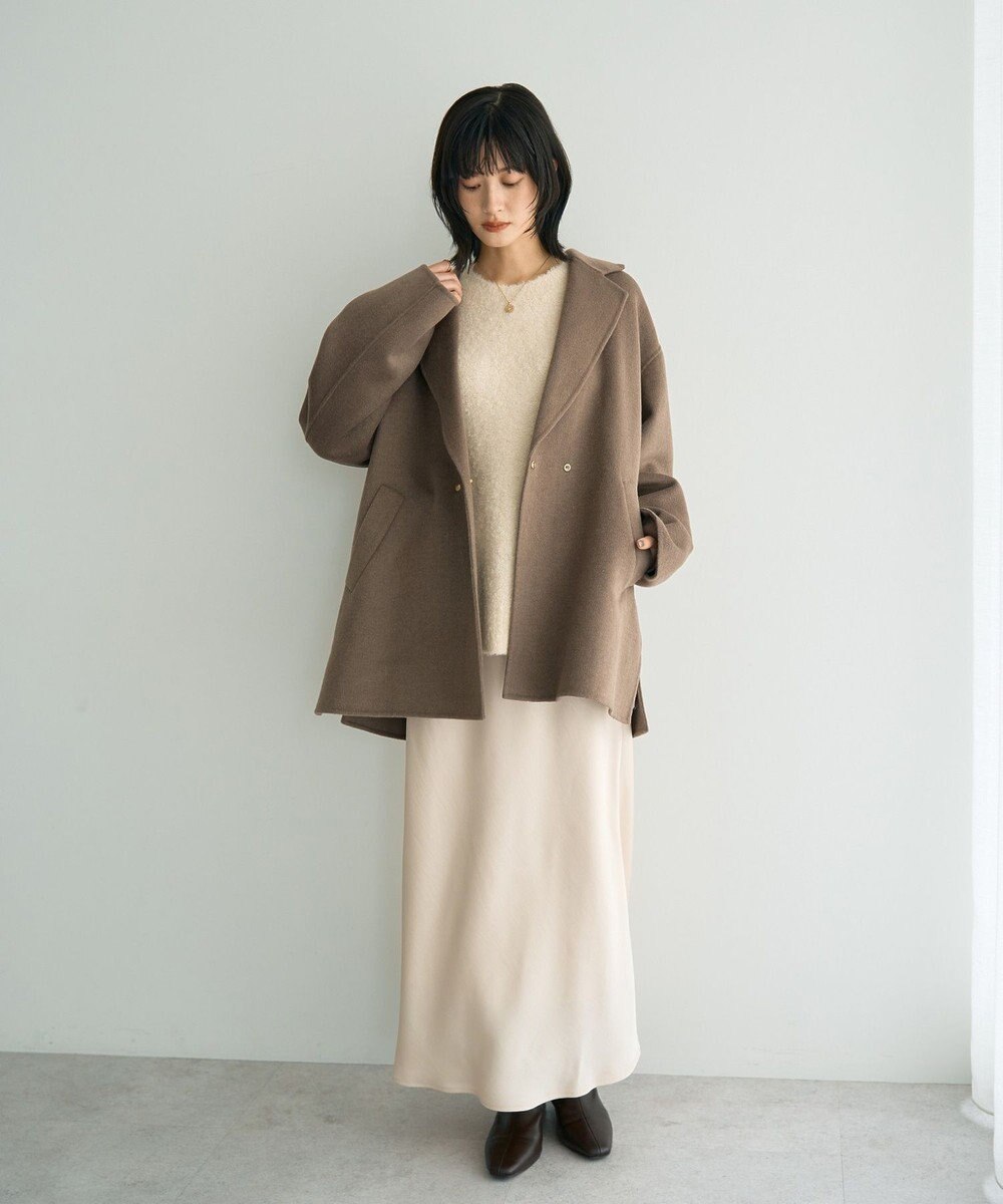 YECCA VECCA サテンフレアスカート 