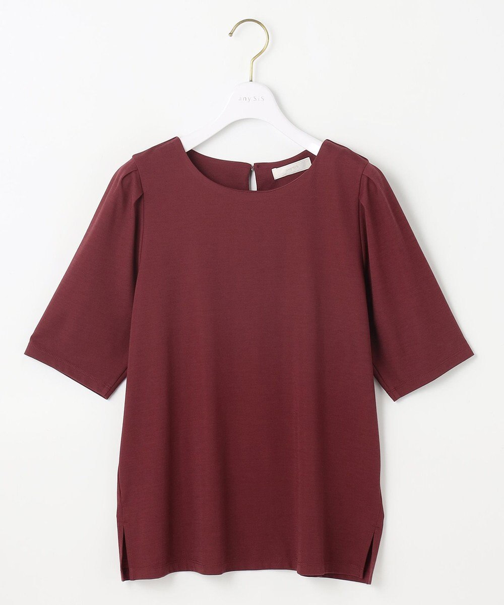 ANY SIS 【接触冷感・UVカット・洗える】ハイストレッチスムースタックスリーブ カットソー 