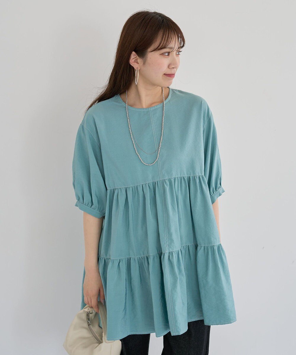 Green Parks ・ＥＬＥＮＣＡＲＥ　ＤＵＥ　ティアードチュニック 