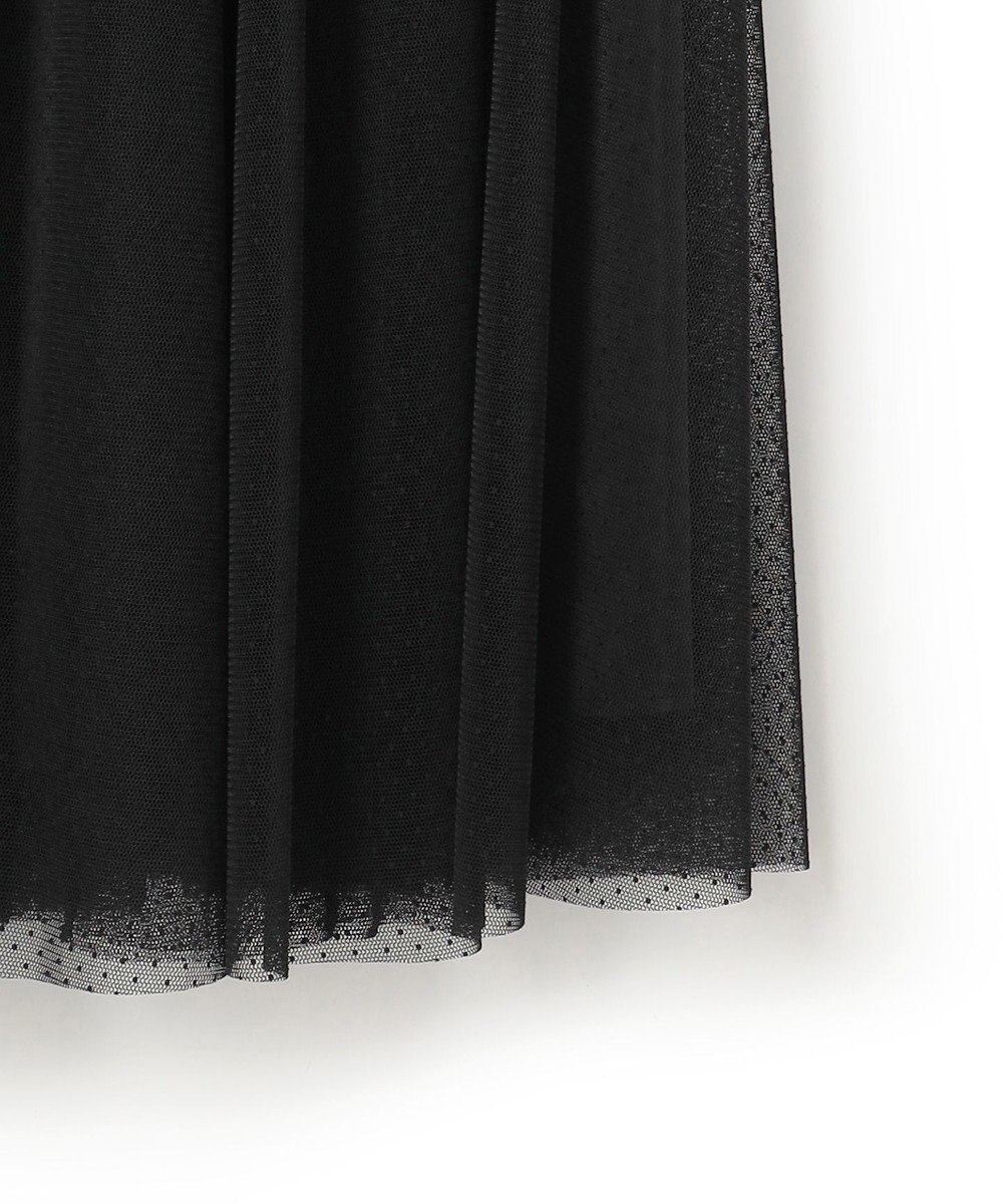 23区 L 【APPLAUDIR】クリアジョーゼット ドットチュールコンビ ドレス 