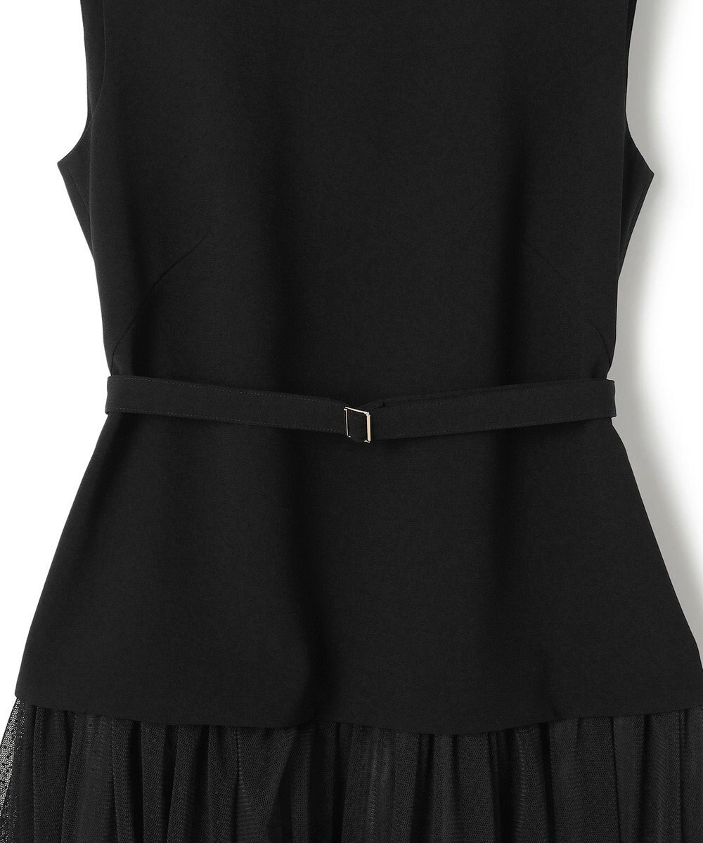 23区 【APPLAUDIR】クリアジョーゼット ドットチュールコンビ ドレス 