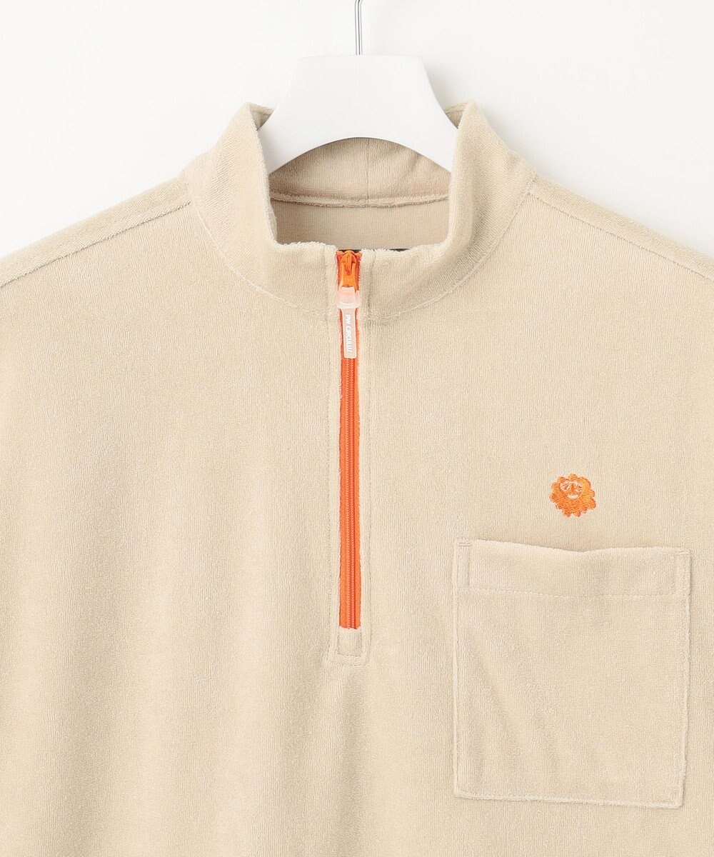 PW CIRCULUS GOLF 【MEN】パイル ハーフジップ ポケット モックネック シャツ 