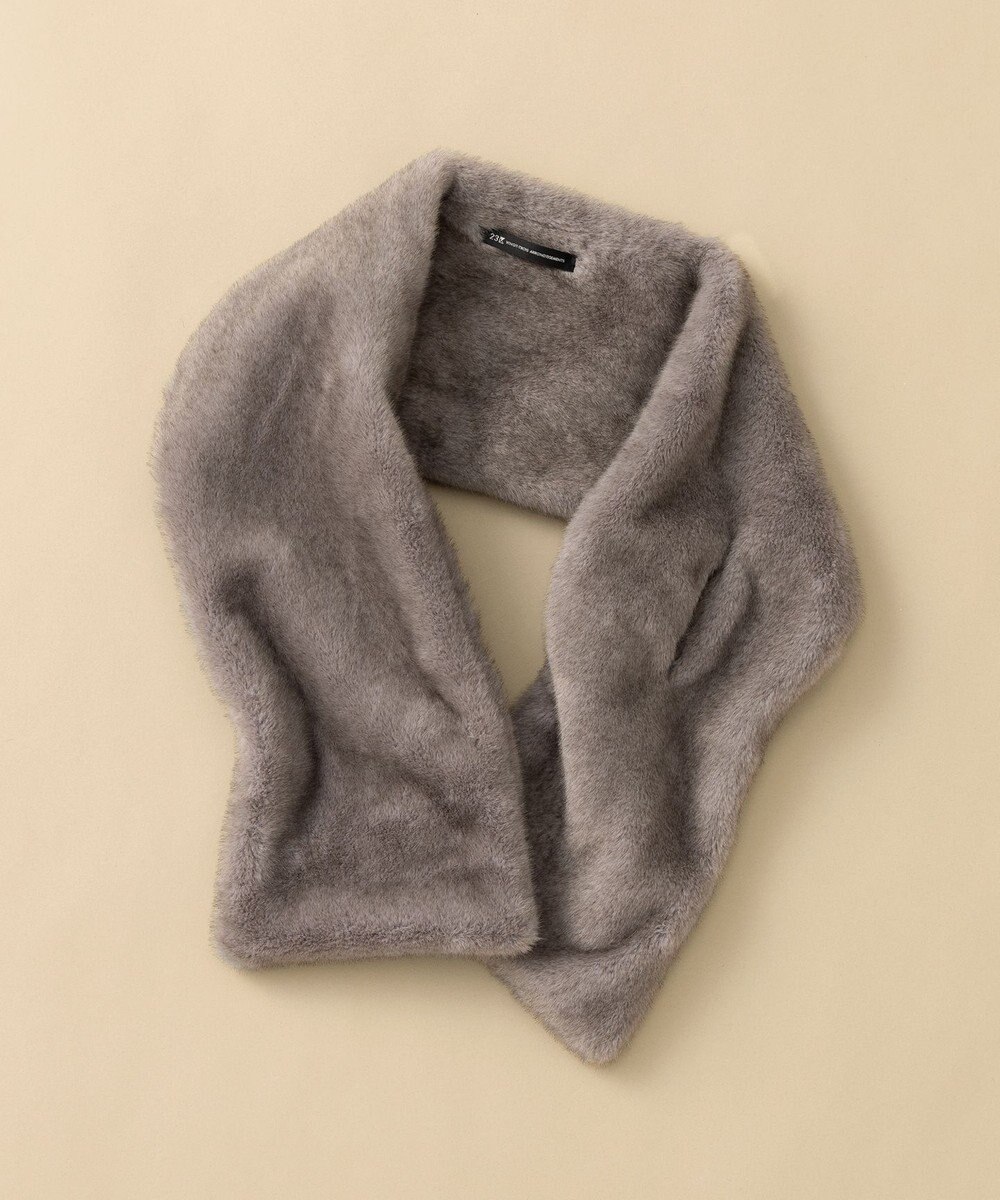 23区 フェイクファー ティペット 