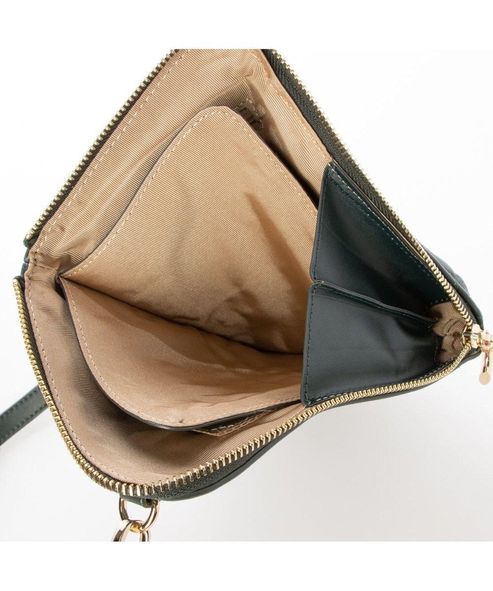 LA BAGAGERIE シープレザー　キルティングスマホショルダー 