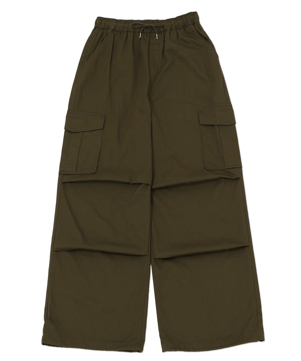 WEGO 【ウエストゴム/XSSMサイズ展開】ツイルイージーカーゴパンツ 