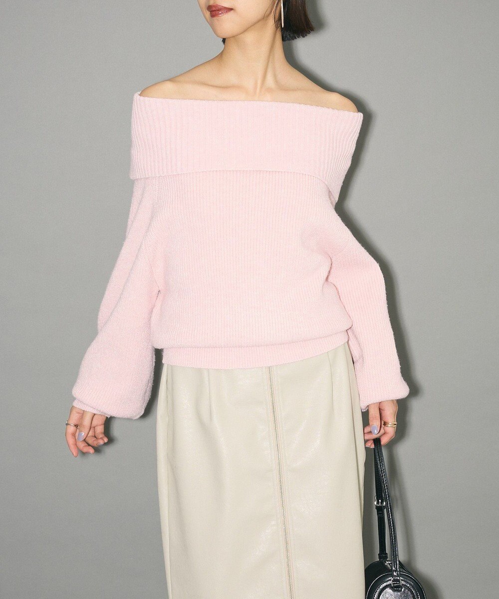 Green Parks オフショルダーニット 