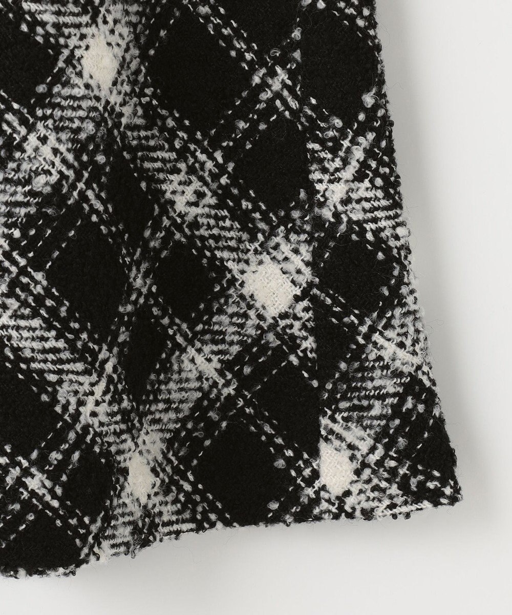 ANY SIS S 【低身長企画】ツイードチェックフレア スカート 