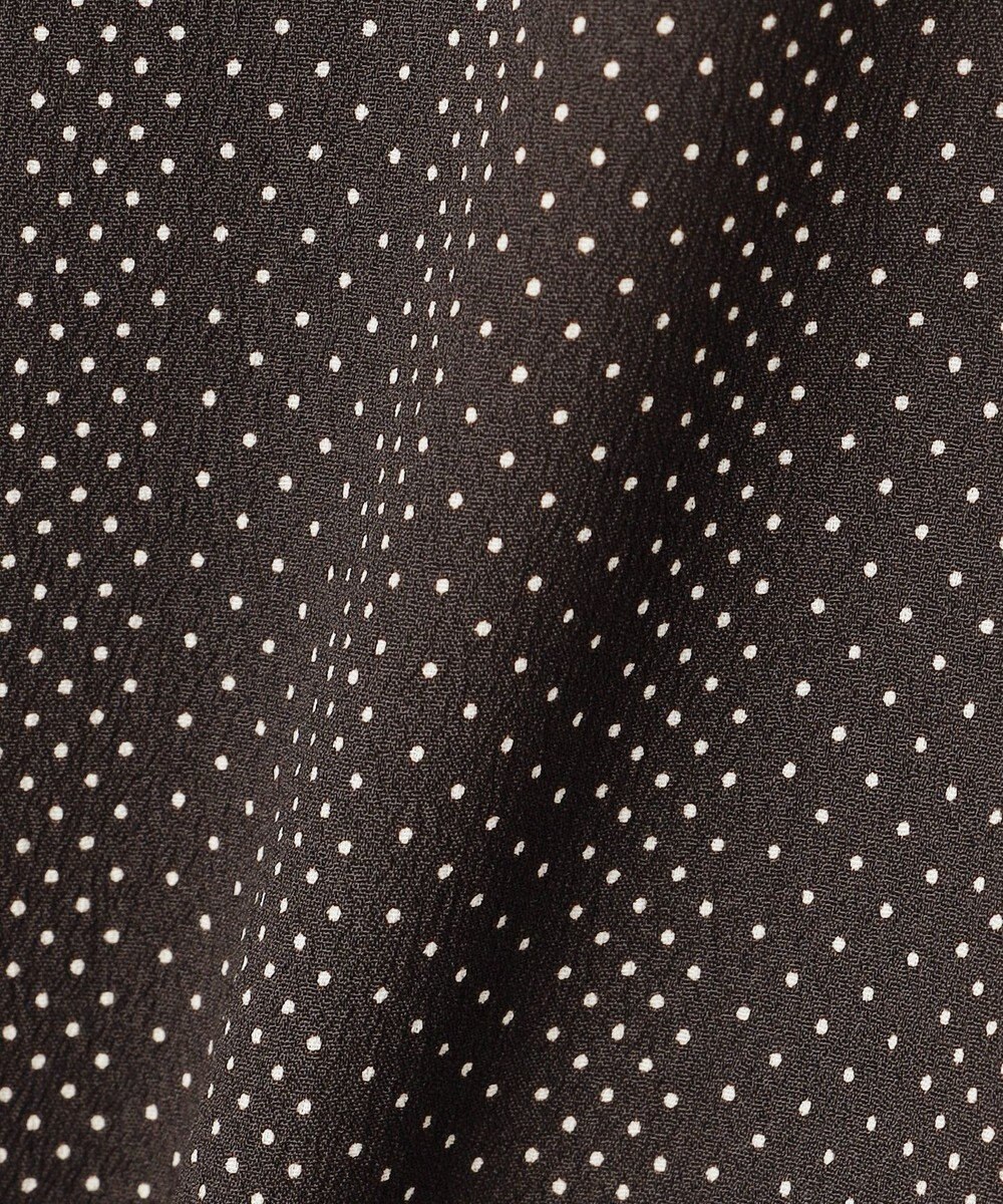 J.PRESS LADIES L 【洗える】ドットデシンプリント ピンタック ワンピース 