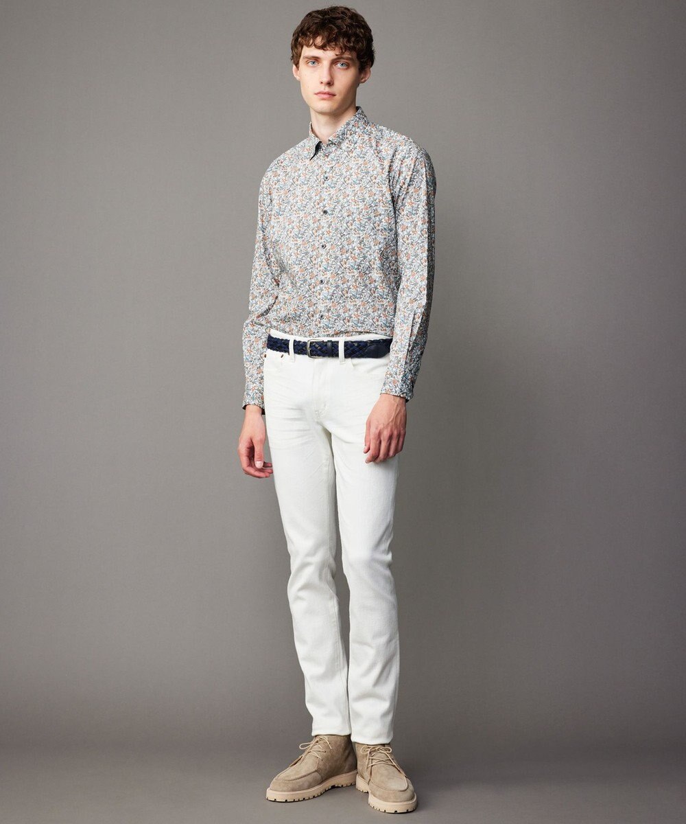 JOSEPH ABBOUD 【洗える】リバティプリント シャツ 