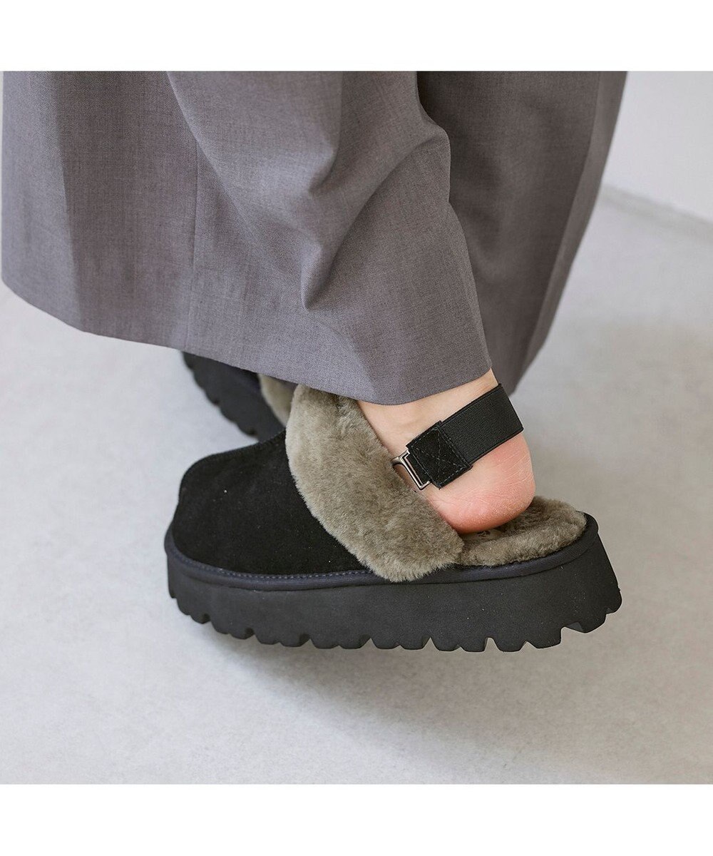 MODE ET JACOMO <carino>本革ムートンサボ 