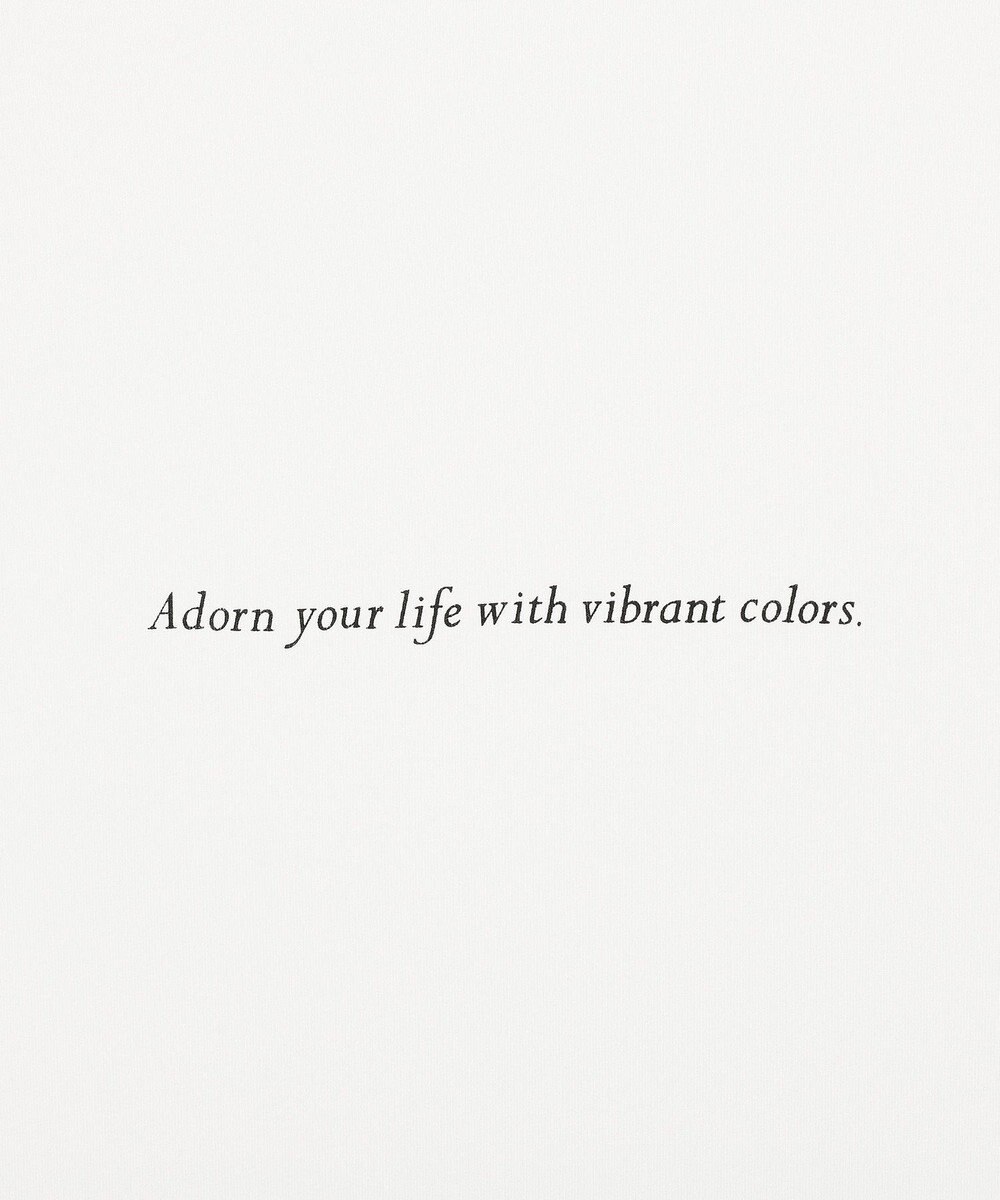 YECCA VECCA ラウンドヘム7分袖ロゴTee 