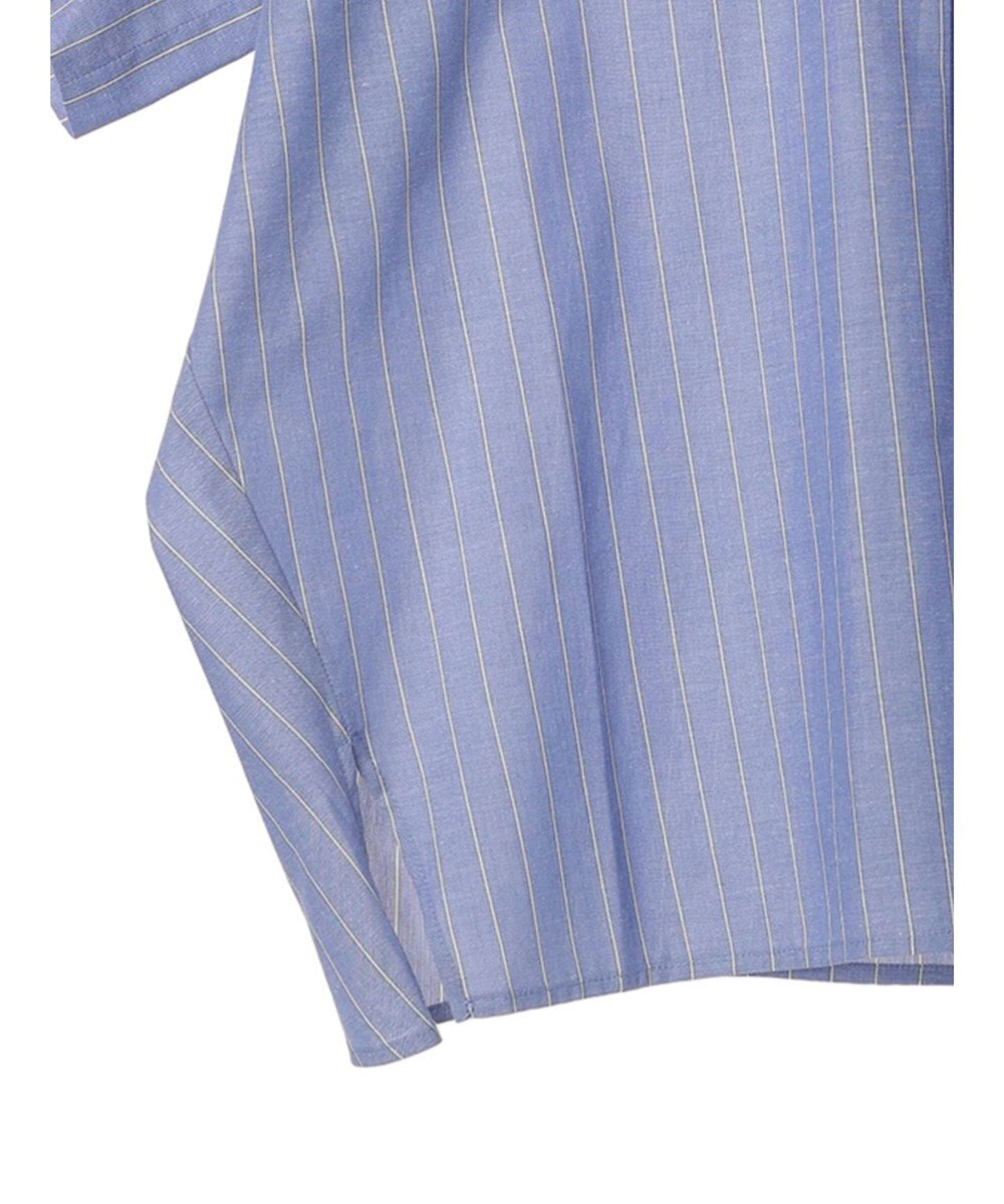 Green Parks 綿麻混スキッパーシャツ 