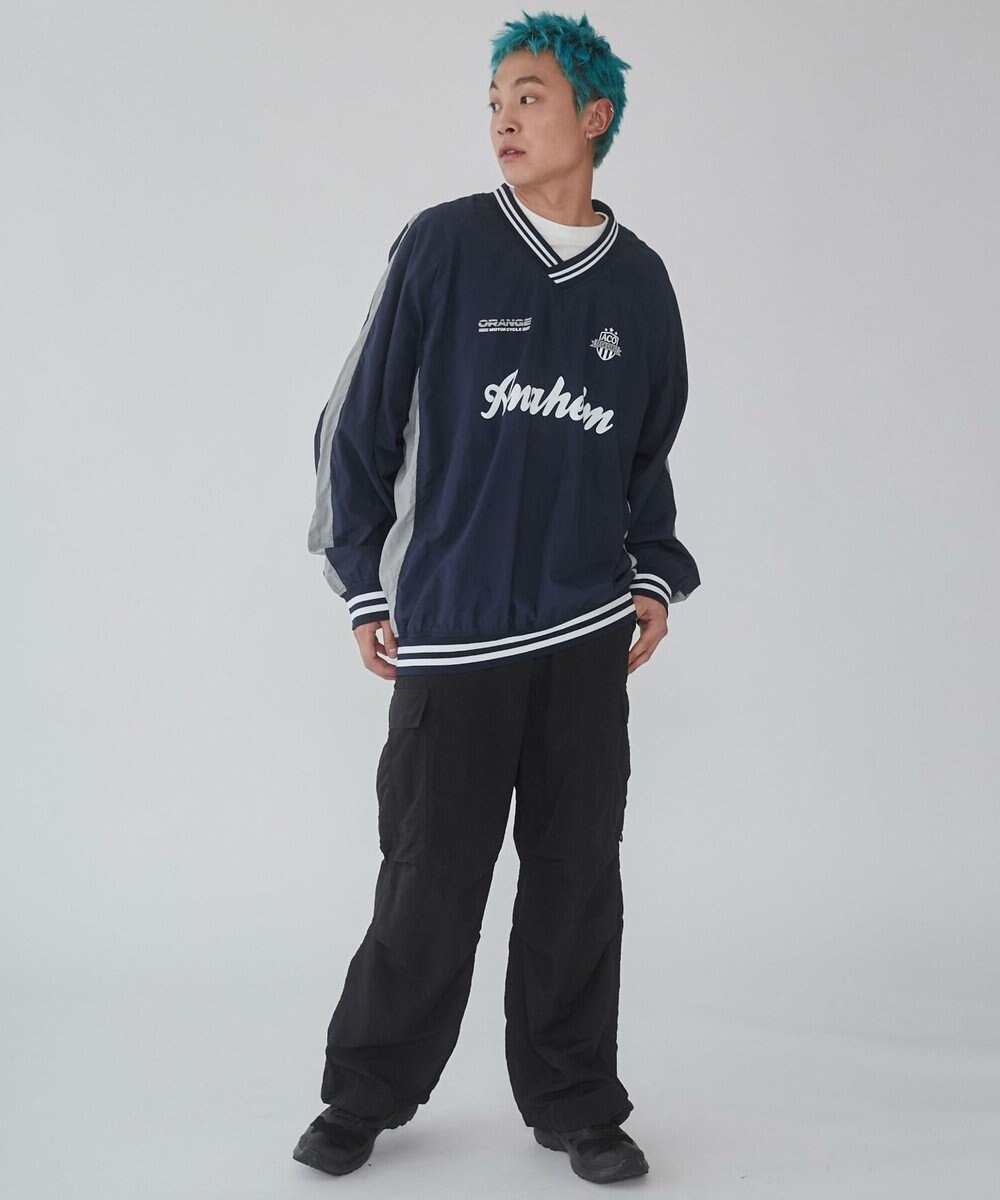 WEGO 【ユニセックス着用ITEM】ナイロングラフィックプルオーバー 