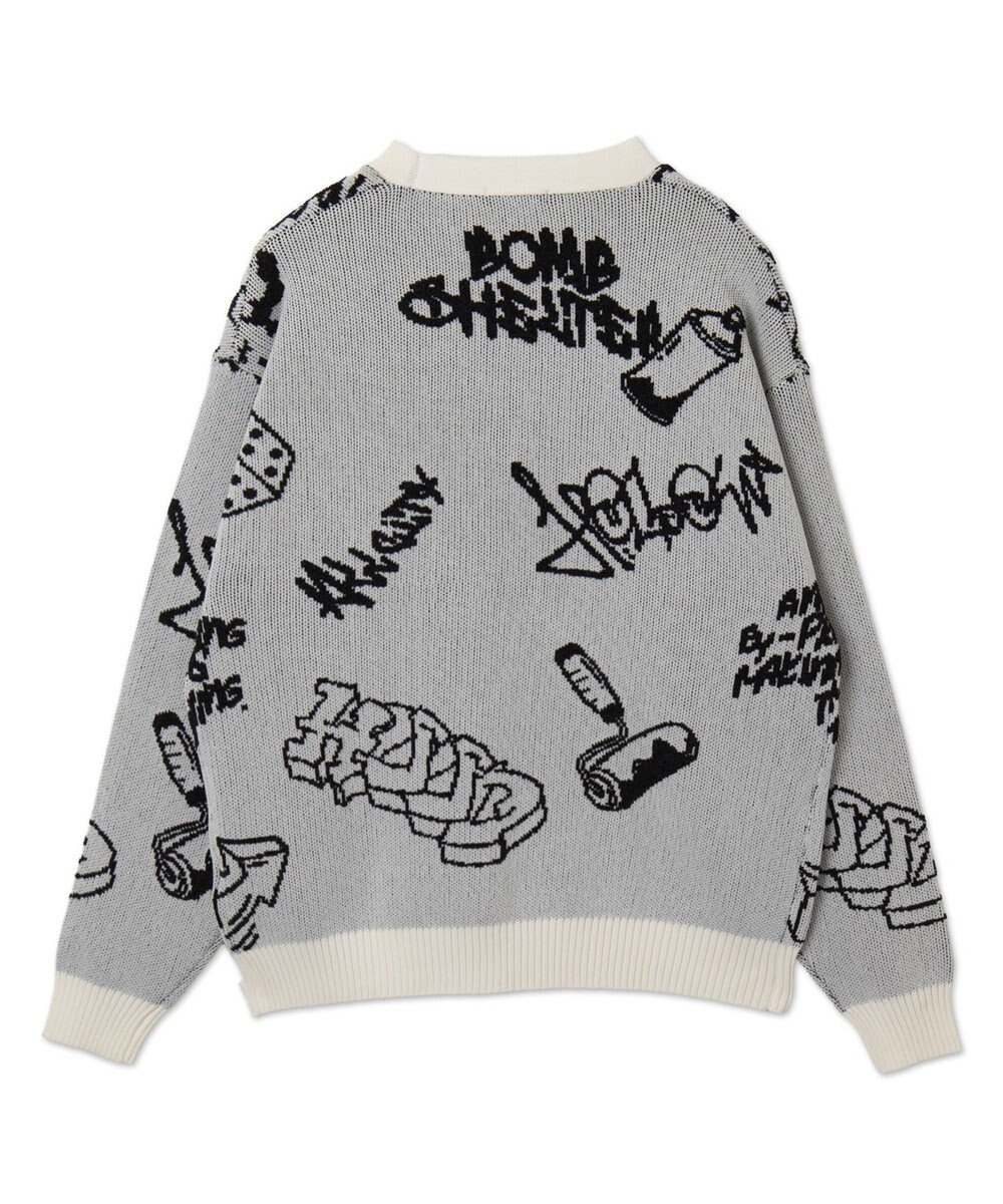 WEGO ベロアモールグラフィティカーディガン 