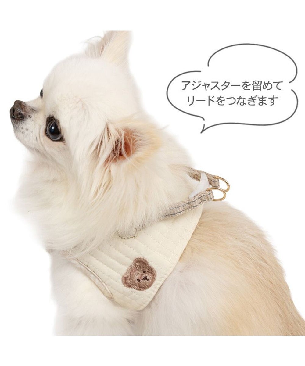 PET PARADISE ペットパラダイス くまちゃん グレンチェック ベストハーネス  小型犬 ４Ｓ/３Ｓ 