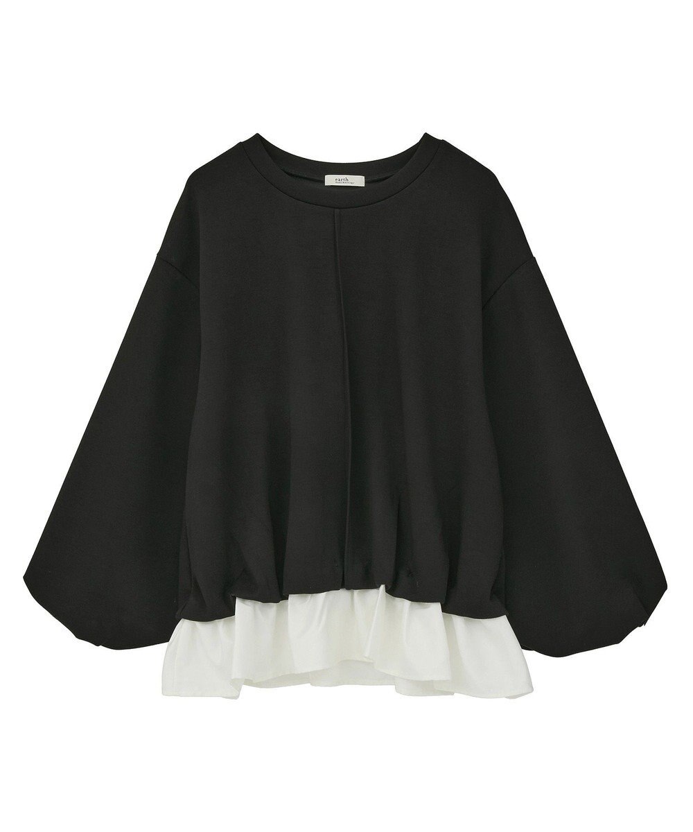 earth music&ecology フリルヘムドッキングプルオーバー 