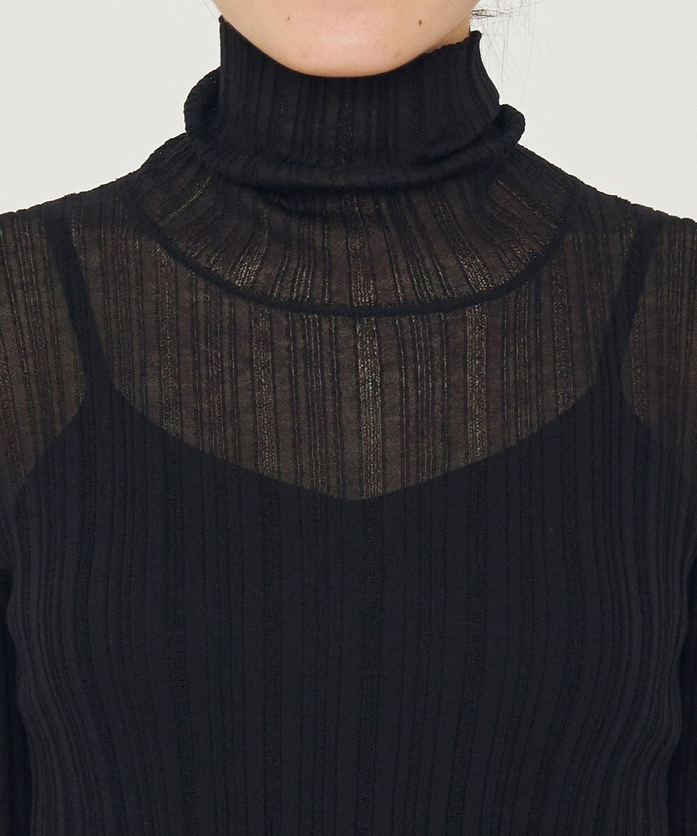 uncrave シアーニット タートルネック トップス（uncrave WHITE） 