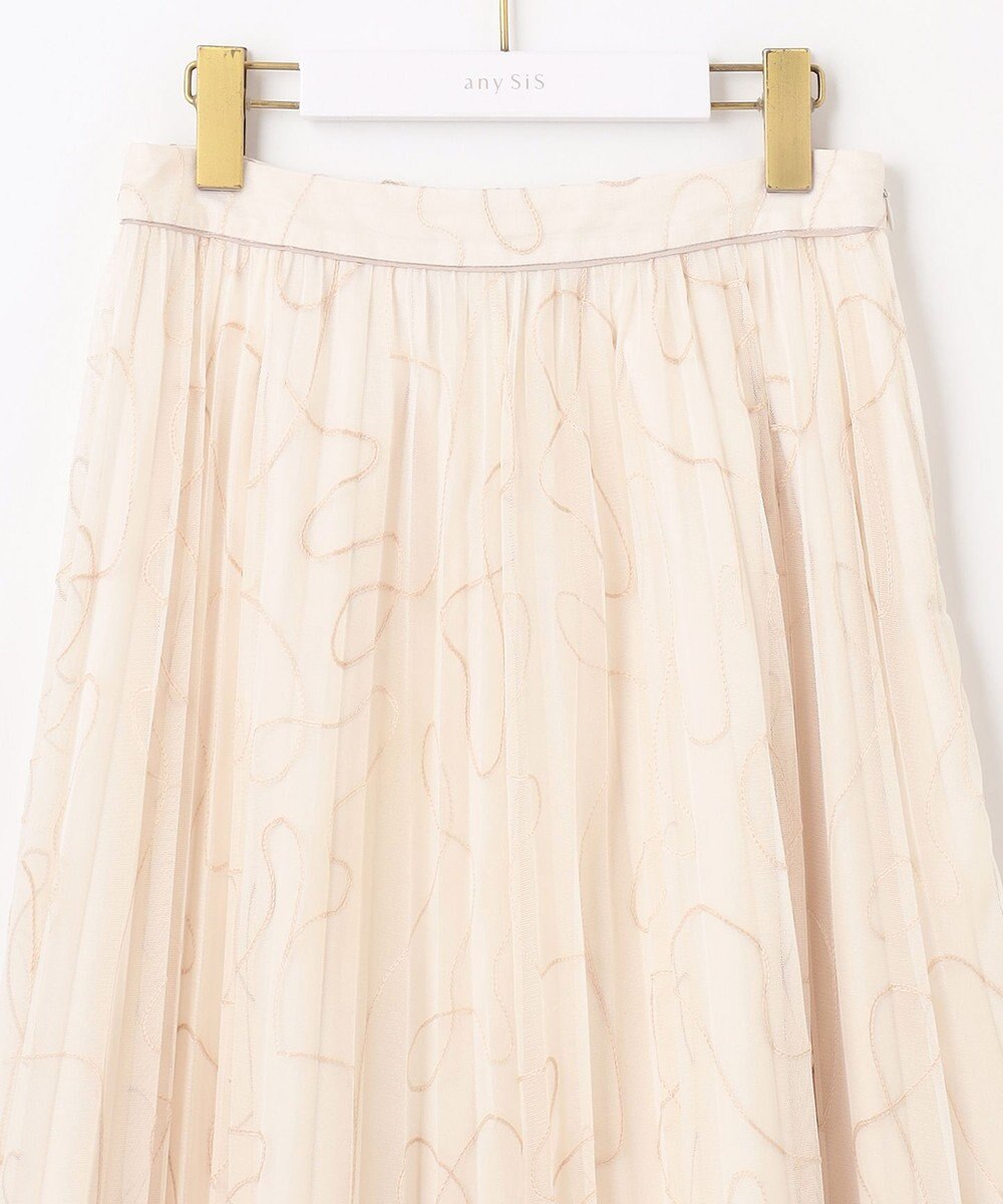 ANY SIS ラインアートプリーツ スカート 