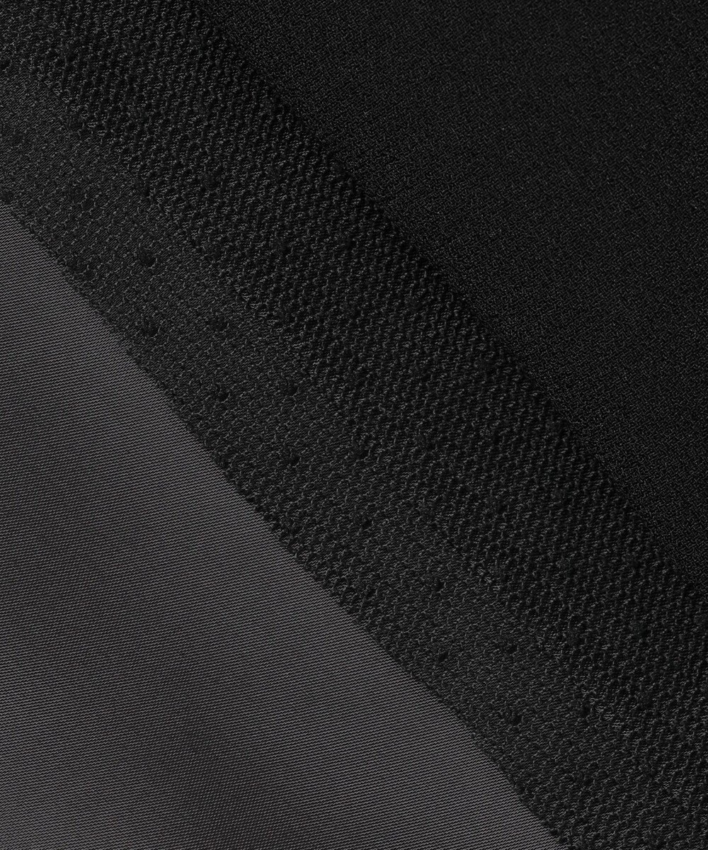 23区 L 【APPLAUDIR】クリアジョーゼット ドットチュールコンビ ドレス 