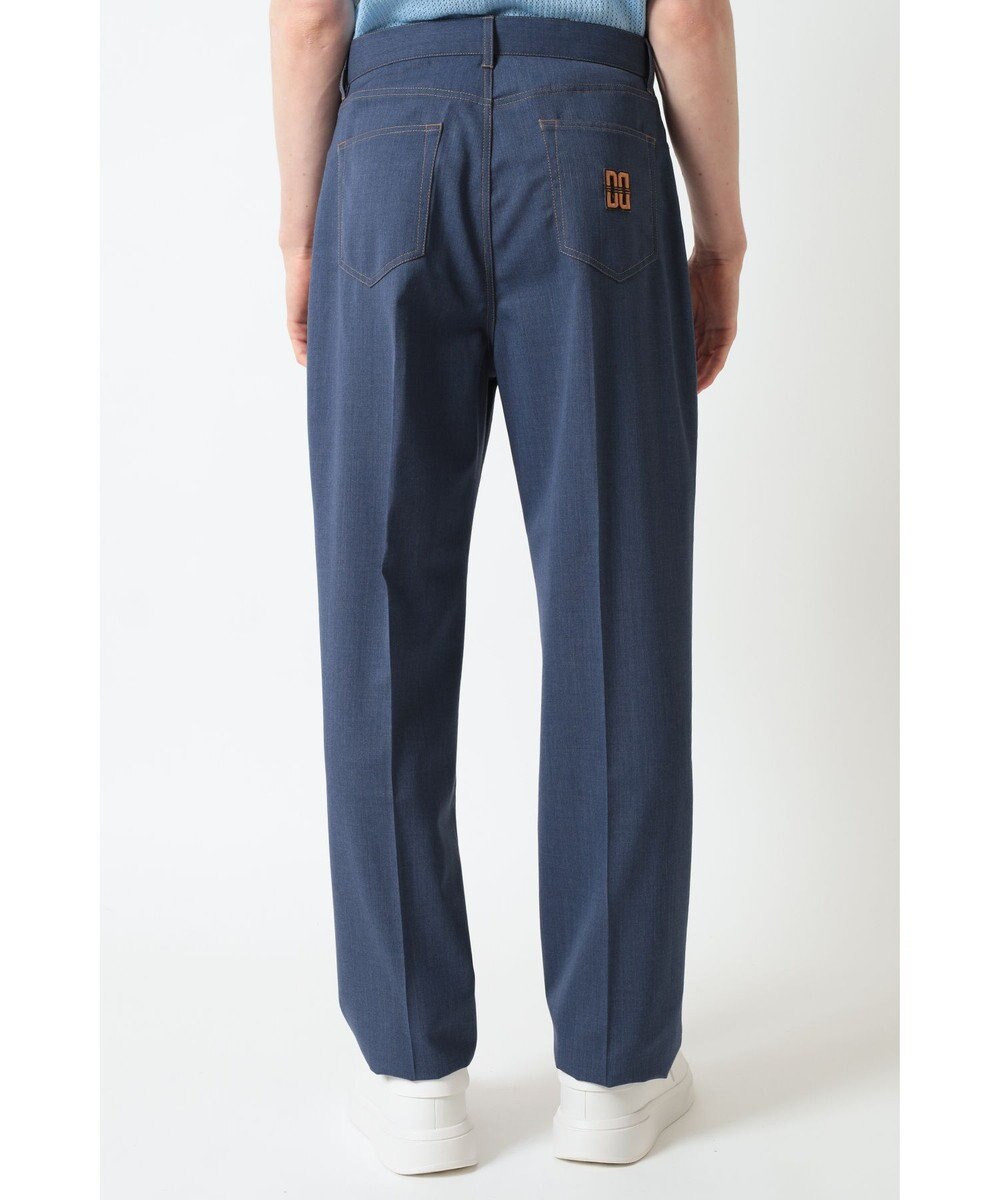 DAKS ステッチストレートパンツ 