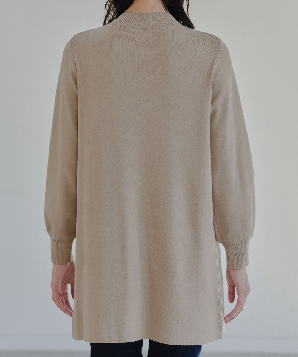 Tiaclasse L 【洗える】ジャカードフリルチュニック 