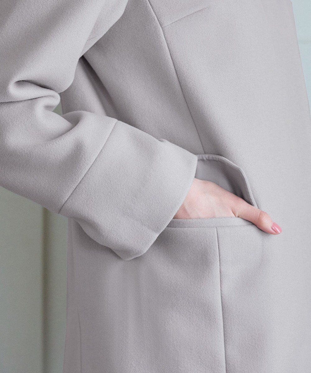 Tiaclasse 2WAYフード付きフェイクウールコート 