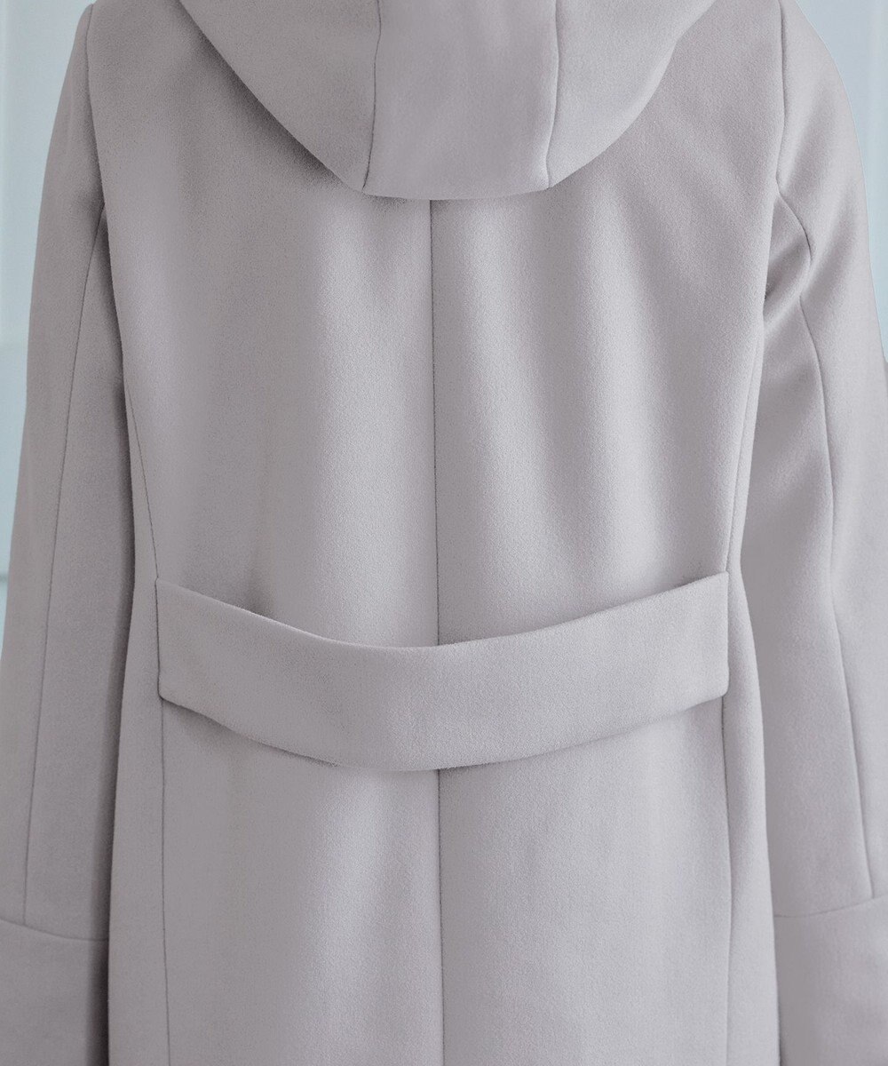 Tiaclasse 2WAYフード付きフェイクウールコート 