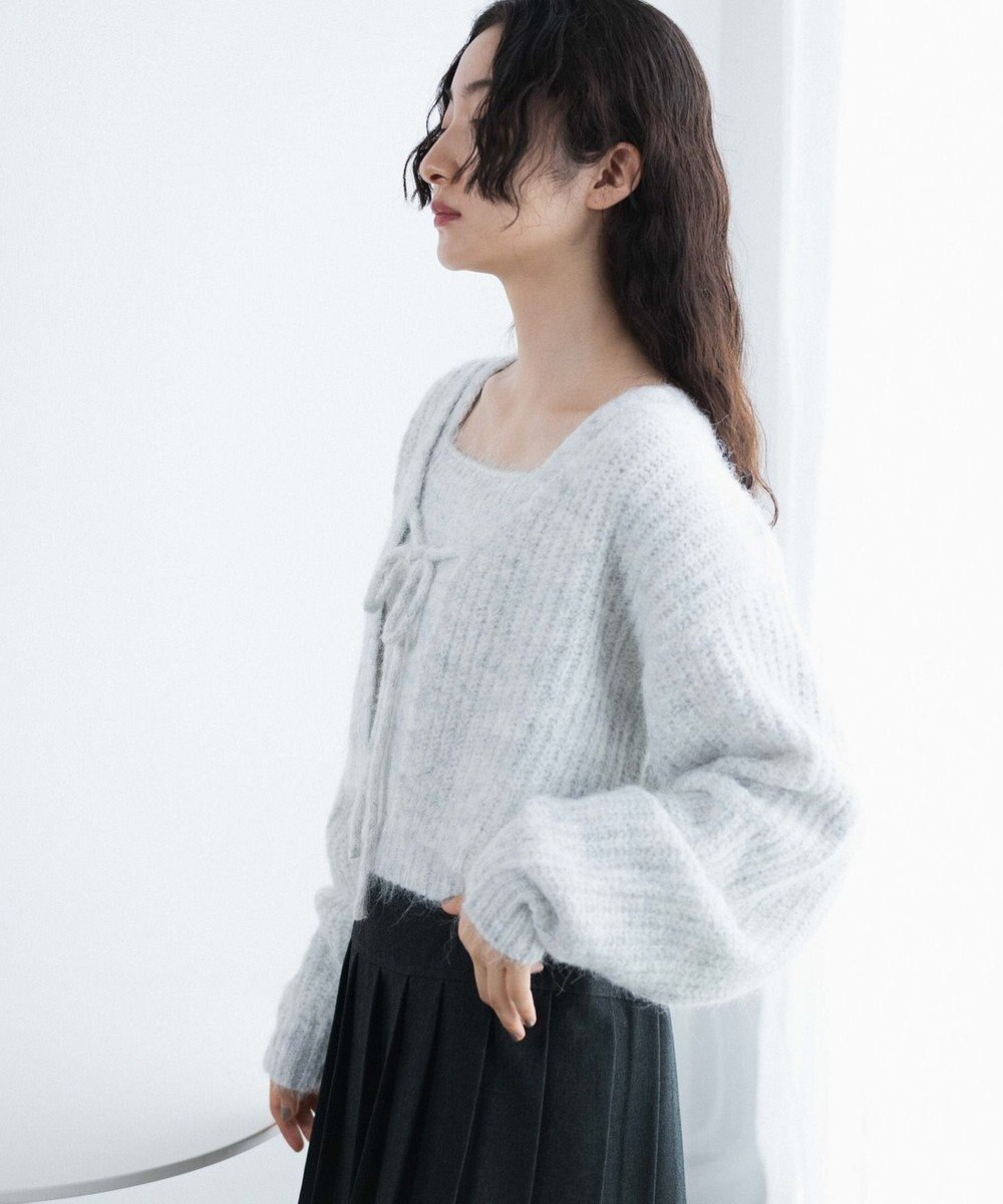 WEGO アンサンブルニットリボンカーデ 