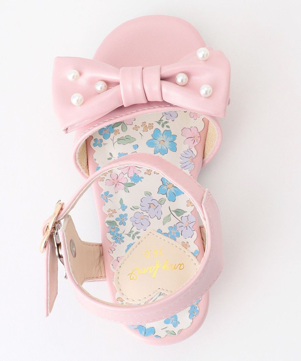 ANY KIDS リボン ヒールサンダル 