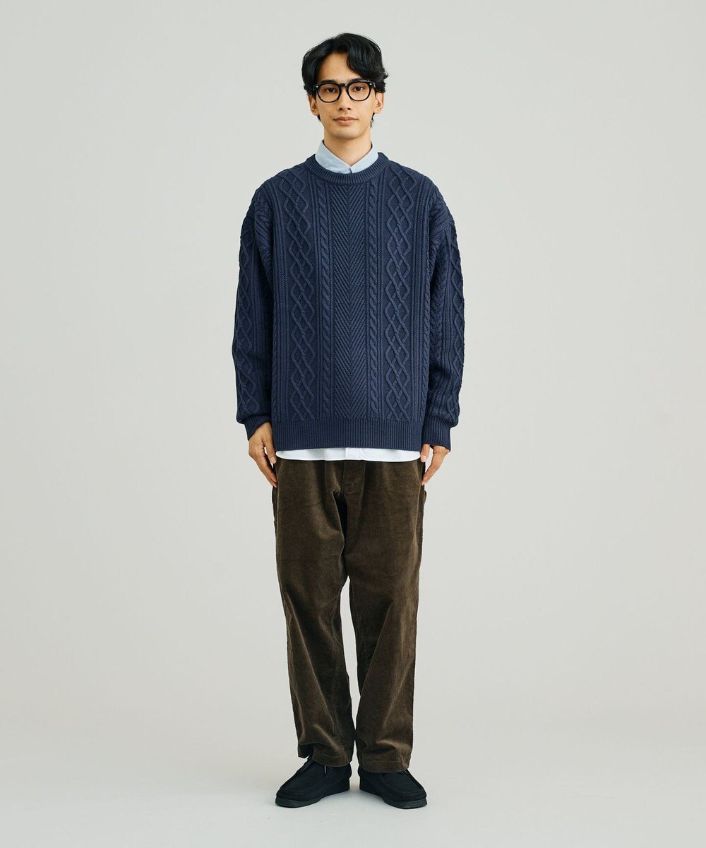 J.PRESS YORK STREET 【UNISEX】アランケーブル クルーニット 