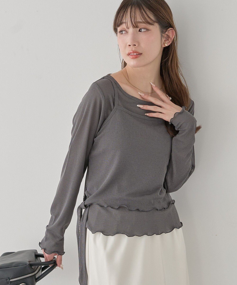 earth music&ecology 【SET2点】ツイストキャミレイヤードカットソー 