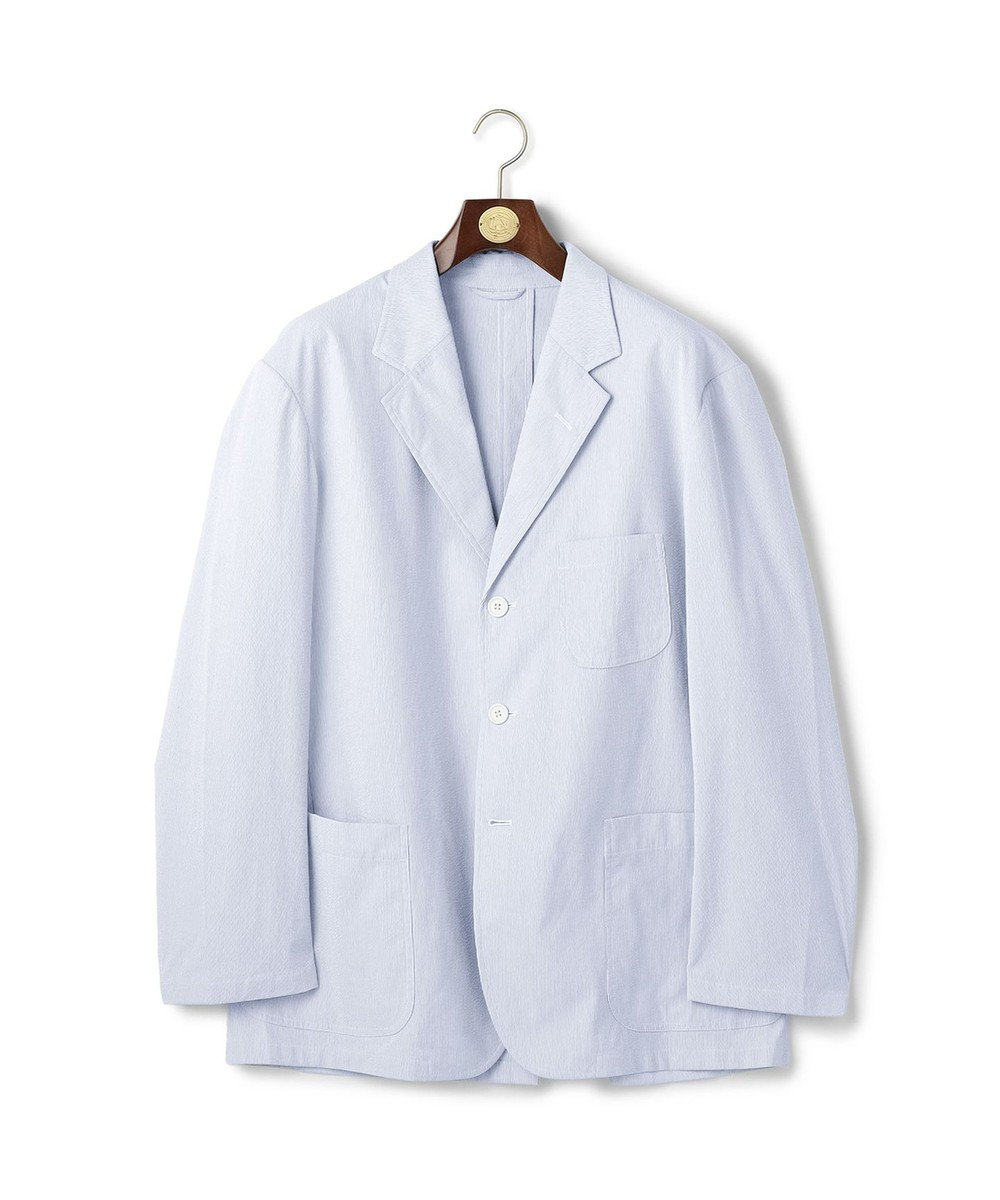 J.PRESS MEN 【J.PRES ORIGINALS】【UNISEX】Cordlane Seersucker 3B Sack Jacket 