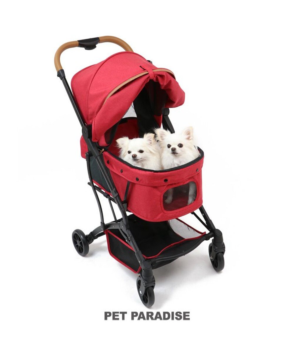 犬用品 ペットグッズ キャリーバッグ ペットパラダイス 犬 カート バギー おしゃれ コンパクト ペット カート 赤 送料無料 1年保証 小型犬 4輪 折りたたみ おしゃれ コンパクト ペットバギー 多頭用 介護 軽量 コンパクト収納 折り畳み 1年保証 Pet Paradise