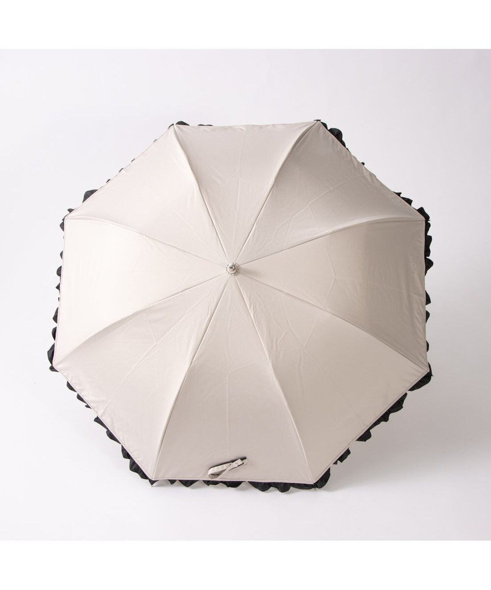 UNBILLION カシュネ cachenez / 【晴雨兼用】【日傘】 【UV カット率99.999.9％以上】PUバイカラーフリルトップレス折りたたみ傘 