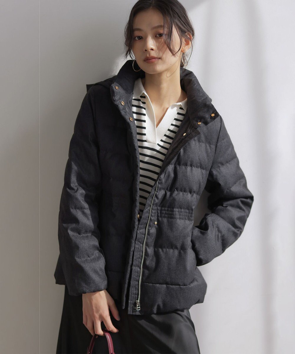 組曲 S 【加藤ローサさん着用】ポロ襟ストレッチニット 